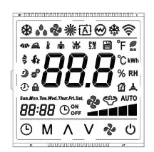 HTN 세그먼트 Varitronix LCD 모듈을 교체하십시오